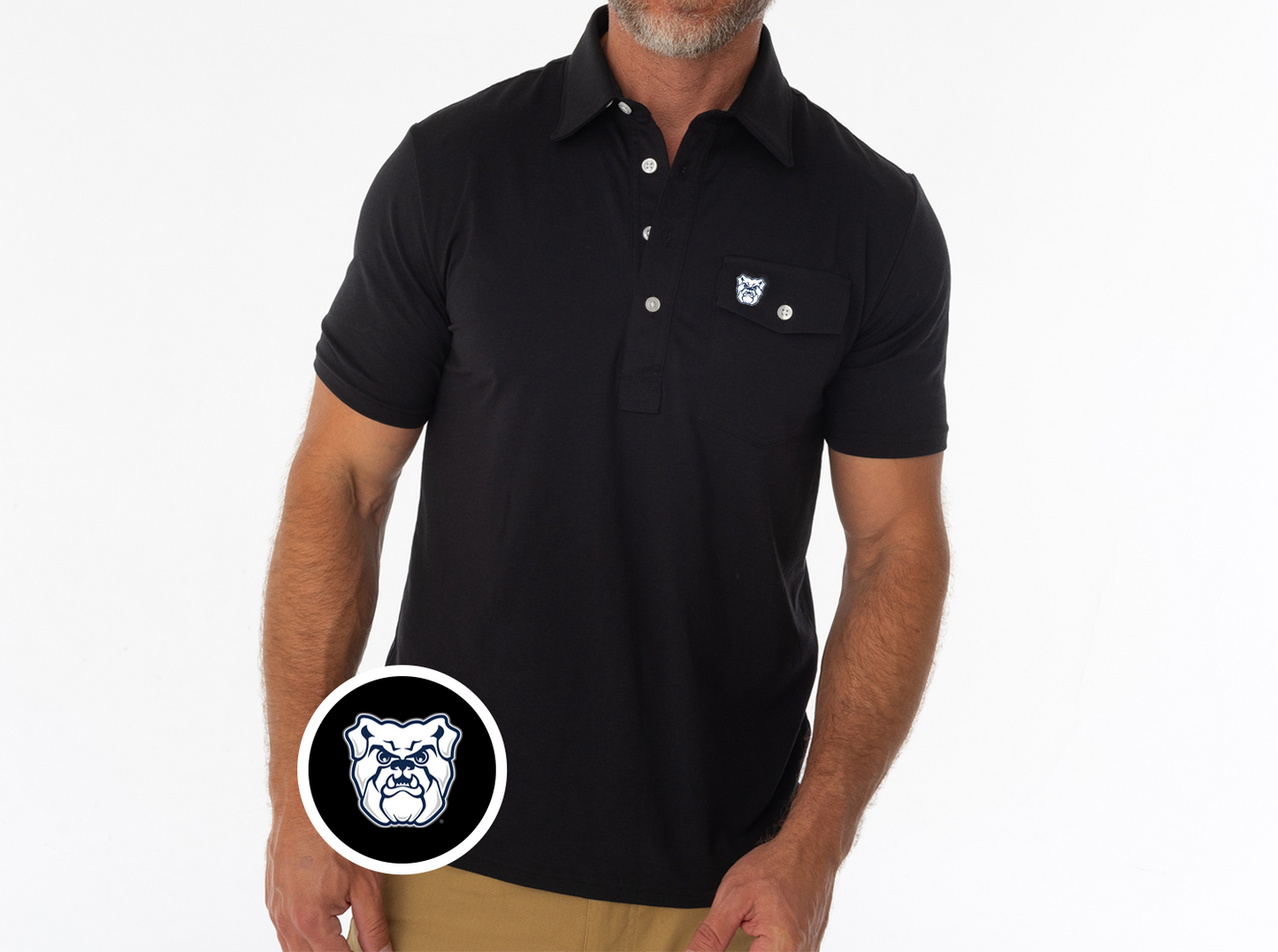 Criquet Butler Coaches Players Shirt in Bully, Black, view 2