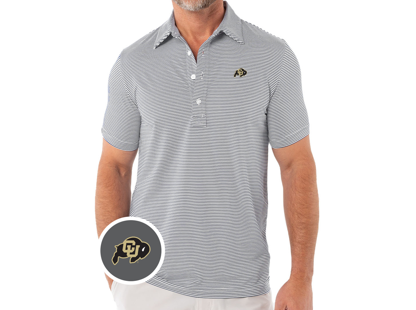 Criquet Colorado in Sport Range, Buffalo, Hobby Stripe Grey/White, view 1