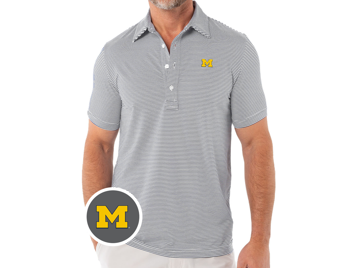 Criquet Michigan in Sport Range, M, Hobby Stripe Grey/White, view 1