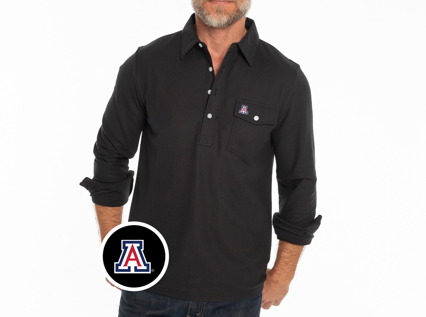 Arizona - Coach’s Long Sleeve Players Shirt - A - Black