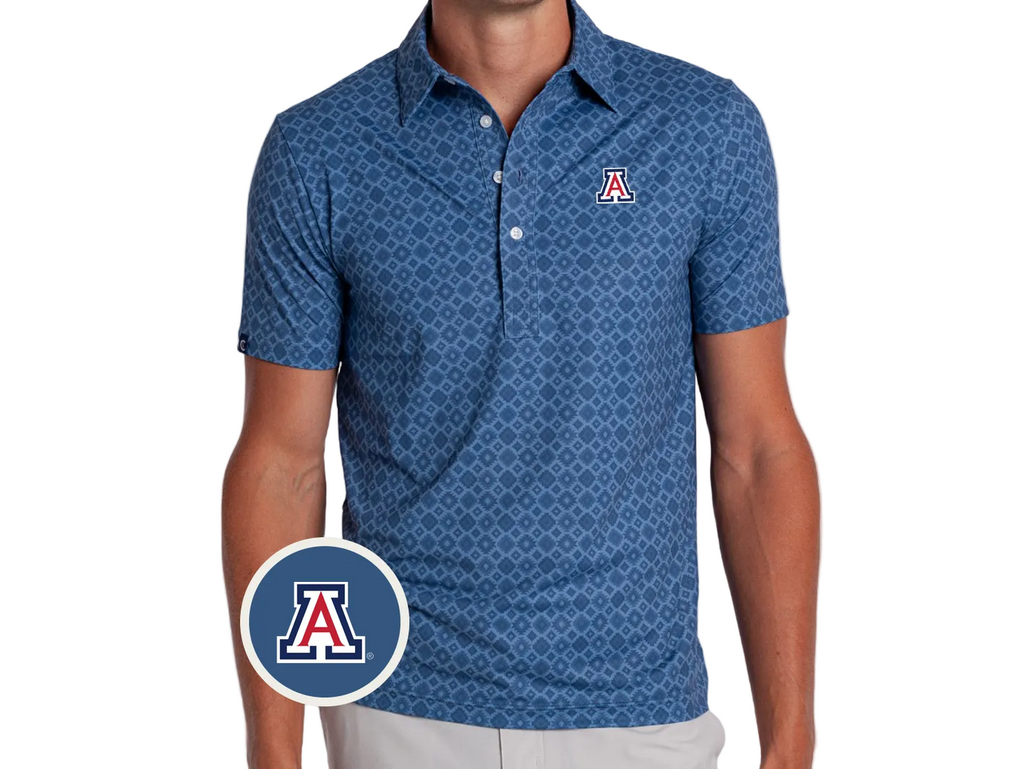 Arizona - Coach's Range Polo - A - Durango Print Blue