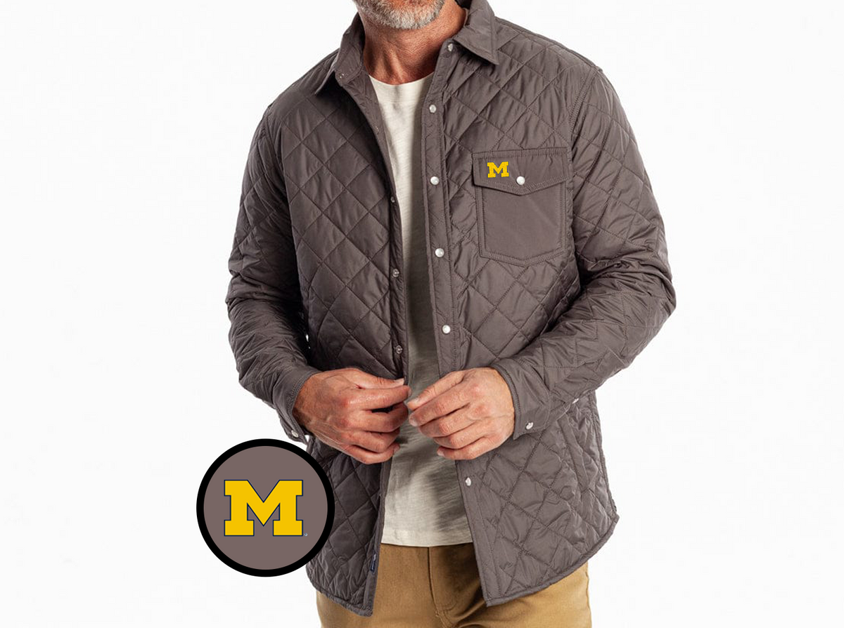 Michigan - Coach's SHacket - M - Charcoal