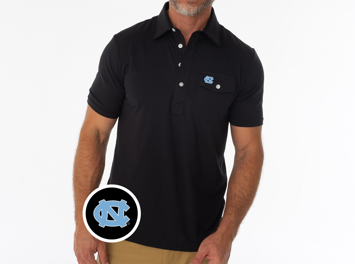 North Carolina - Coach's Players Shirt - NC Interlock - Black