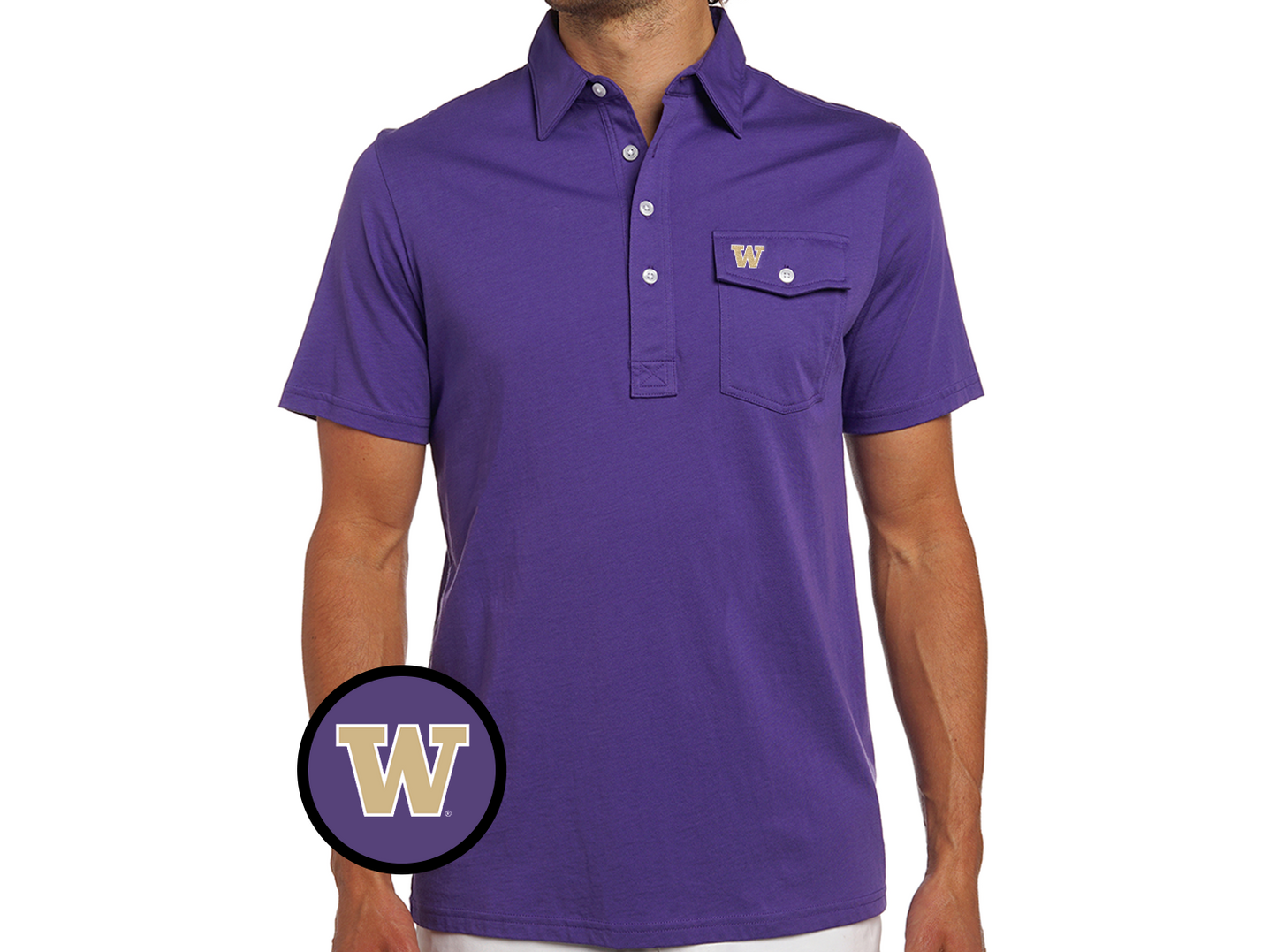 Criquet Washington in Coaches Players Shirt, W, Purple, view 2
