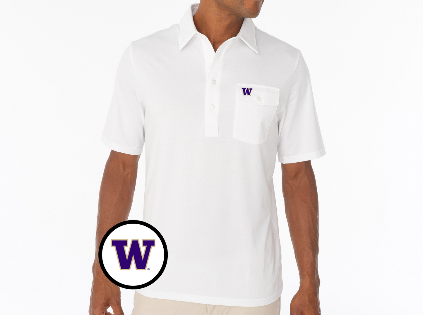Criquet Washington in Coaches Players Shirt, W, White, view 2