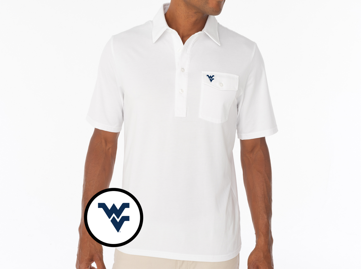 Criquet West Virginia in Coaches Players Shirt, WV, White, view 1
