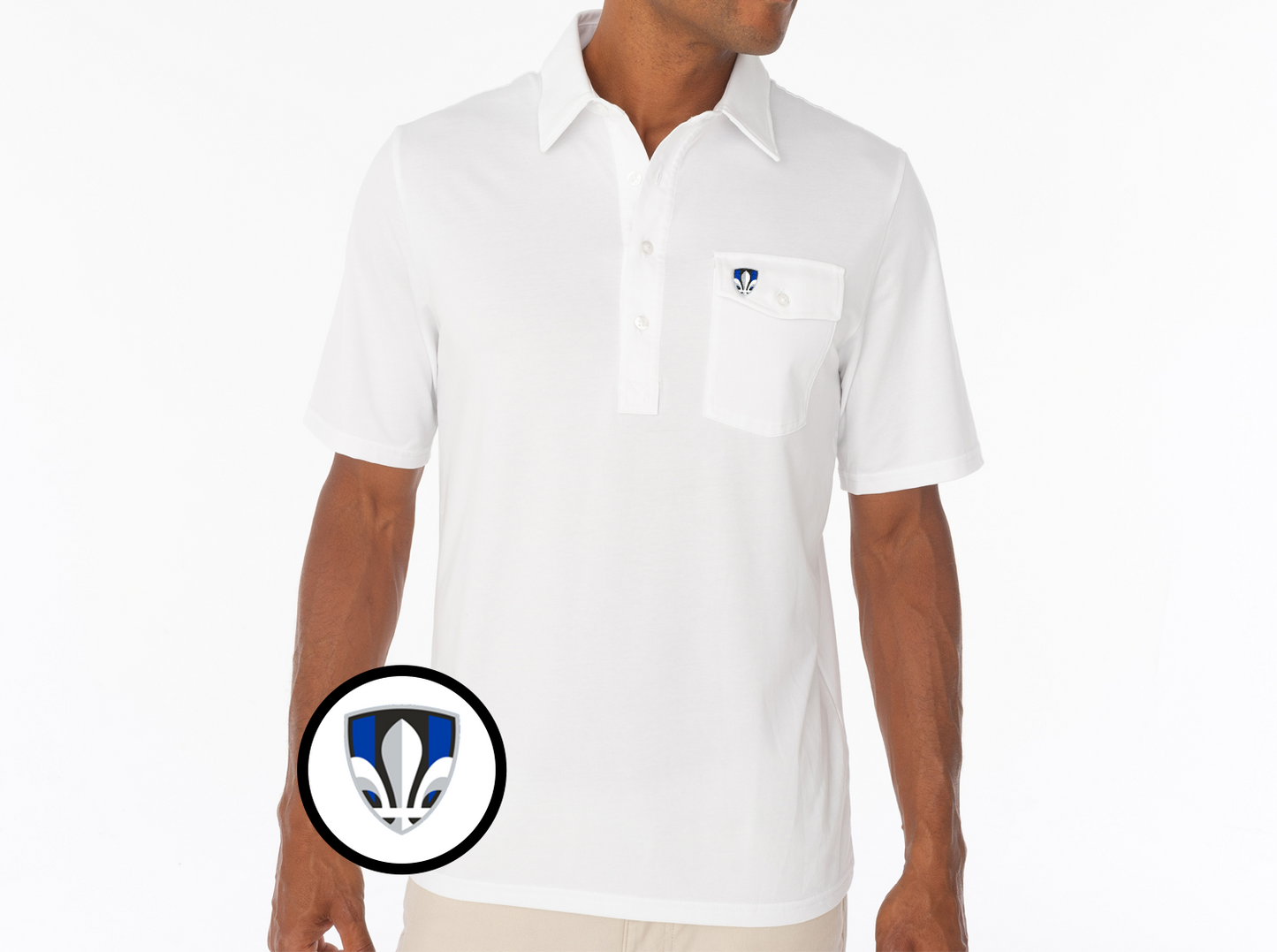 Criquet CF Montreal in Coaches Players Shirt, Shield, White, view 1