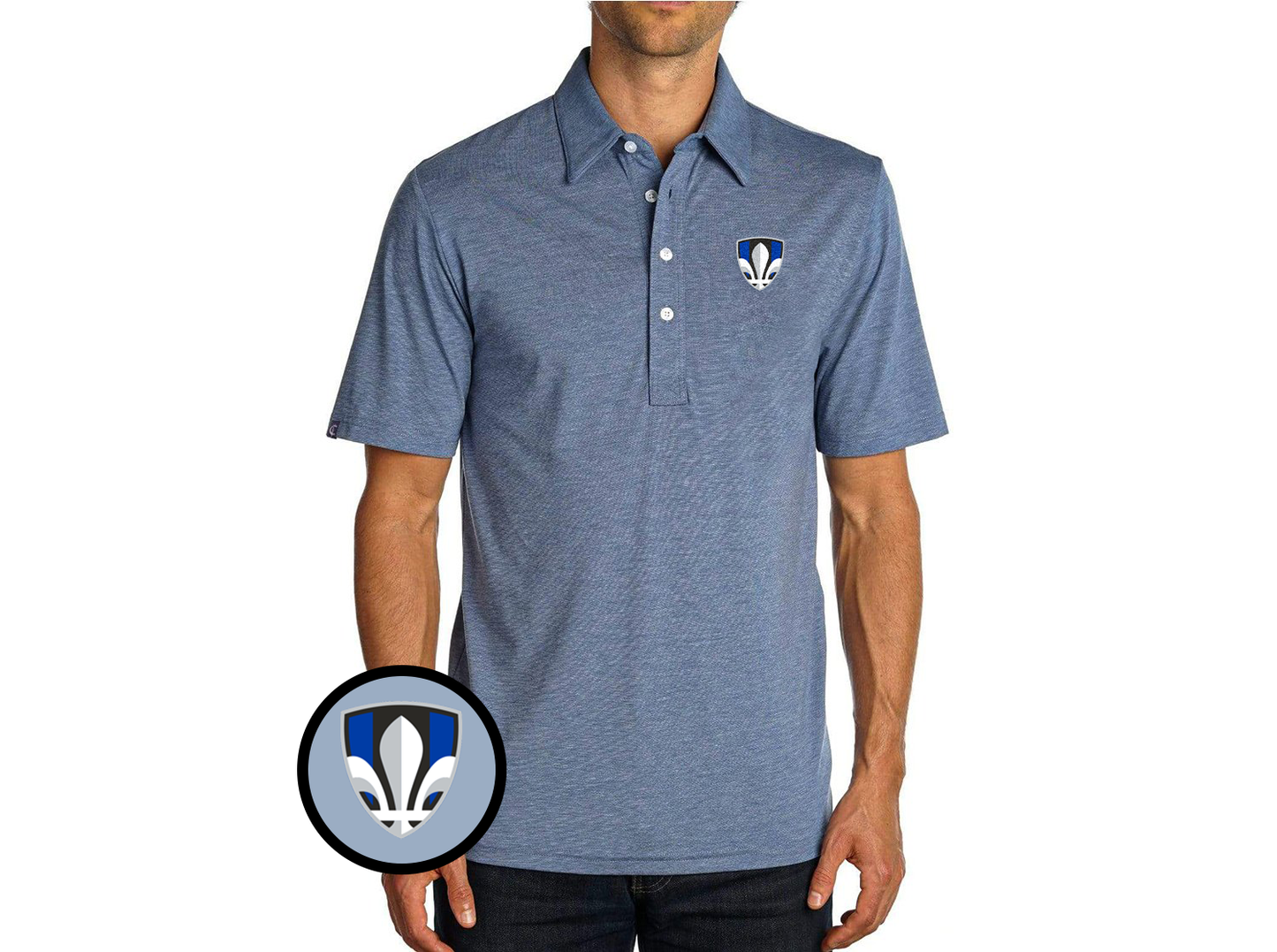 Criquet CF Montreal in Range Polo, Shield, Bluejean, view 1