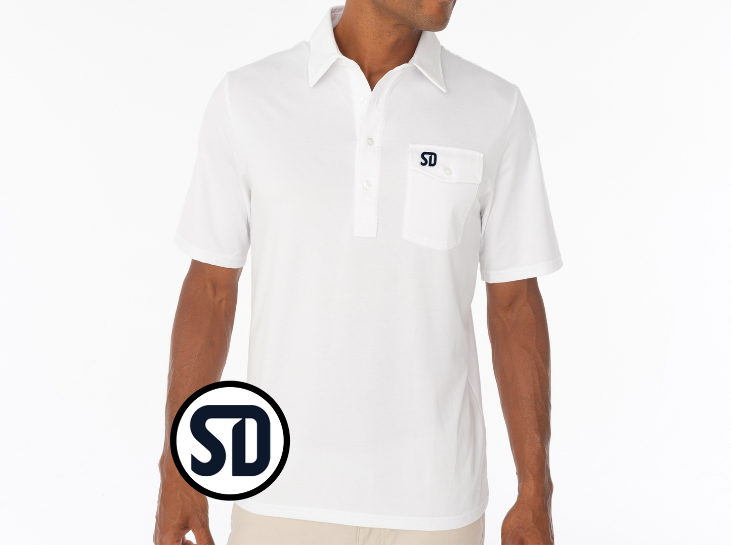 Criquet San Diego FC in Coaches Players Shirt, SD, White, view 1