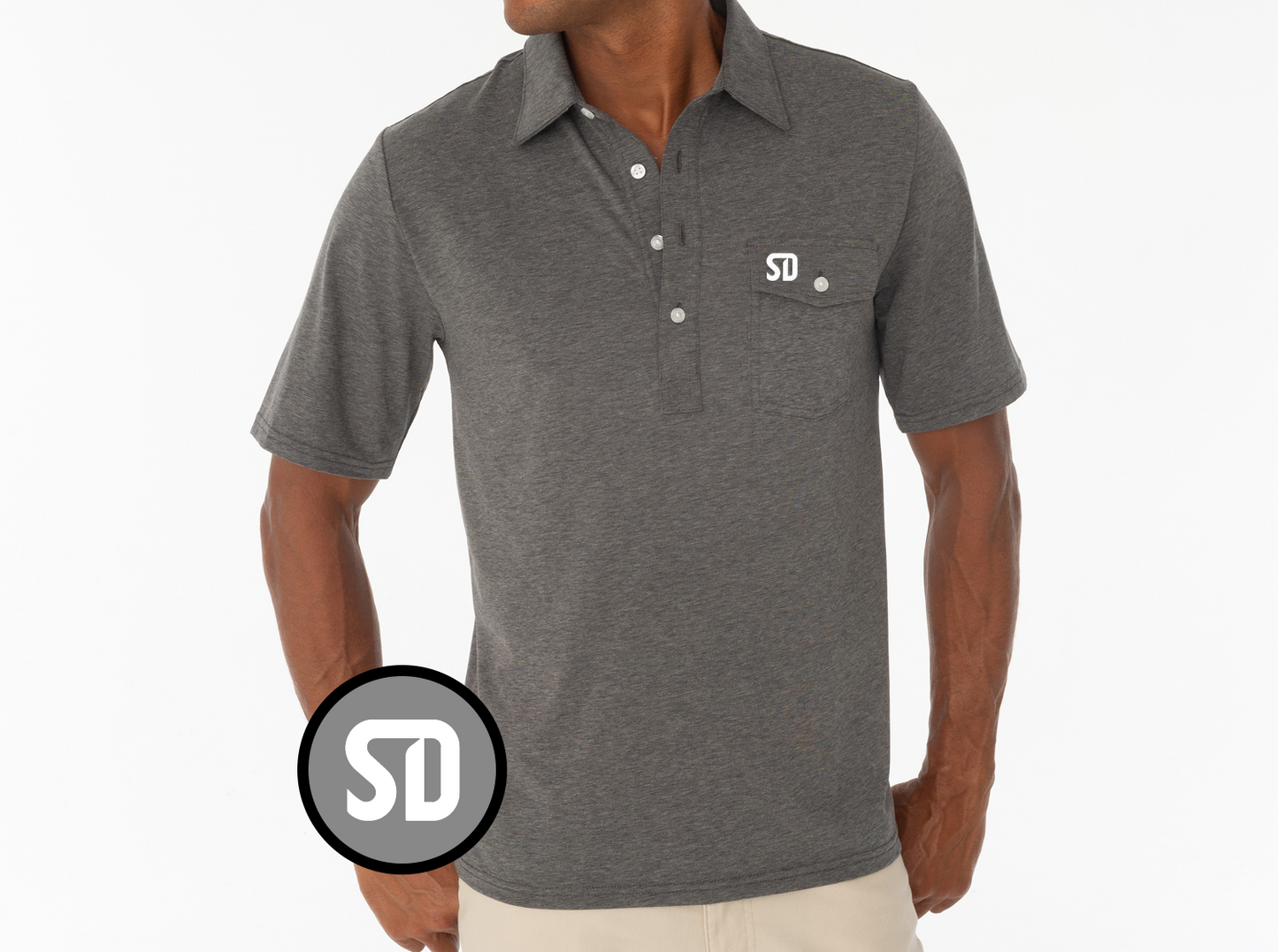 Criquet San Diego FC in Coaches Players Shirt, SD, Grey, view 1