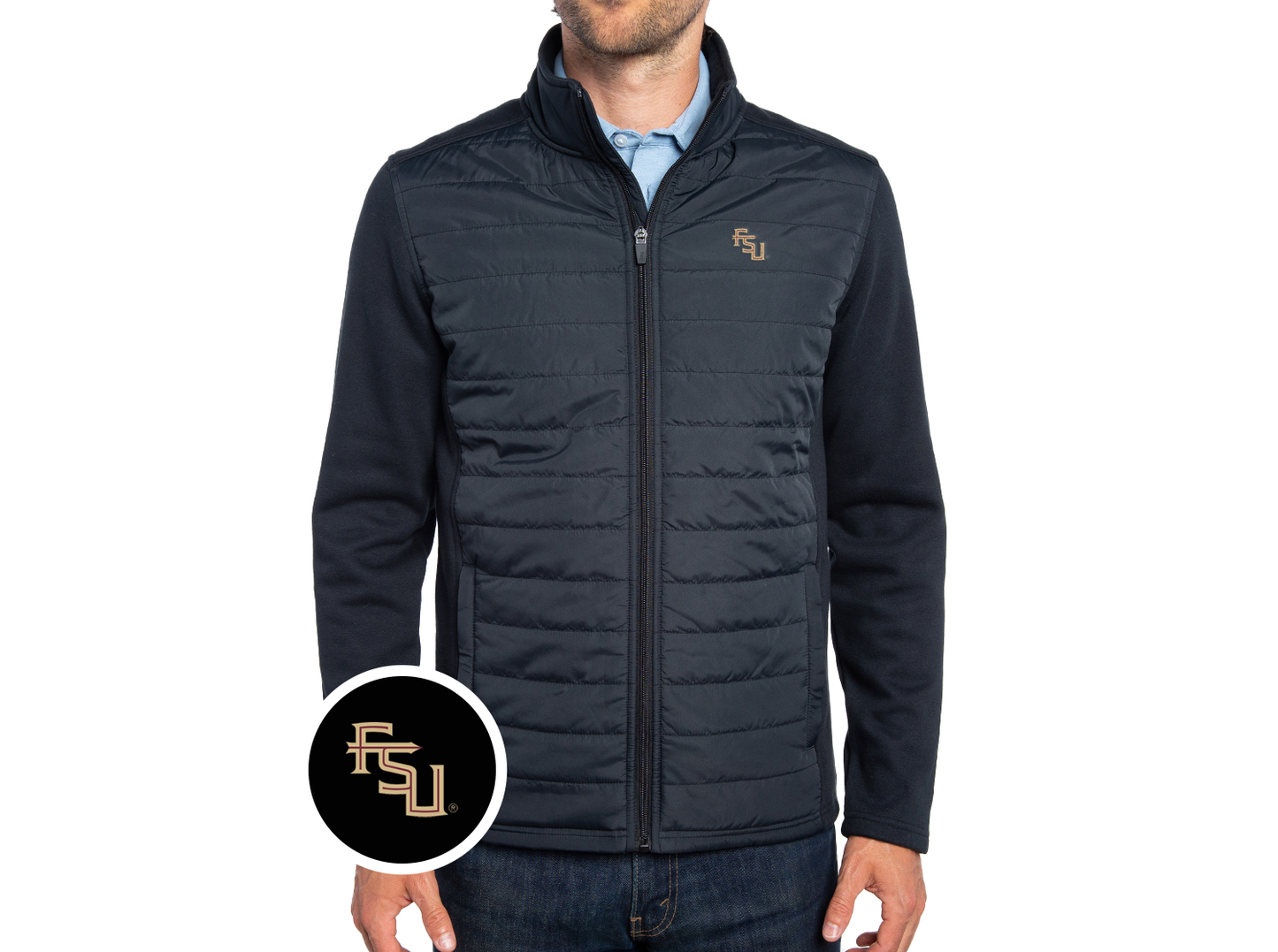 Florida State - Hybrid Puffer - FSU - Black