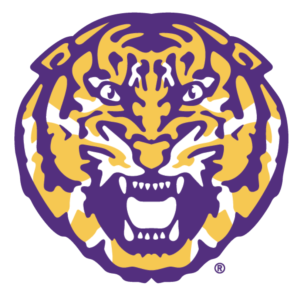 Criquet LSU Jacquard Long Sleeve Range Polo in Tigerhead, Black, view 3