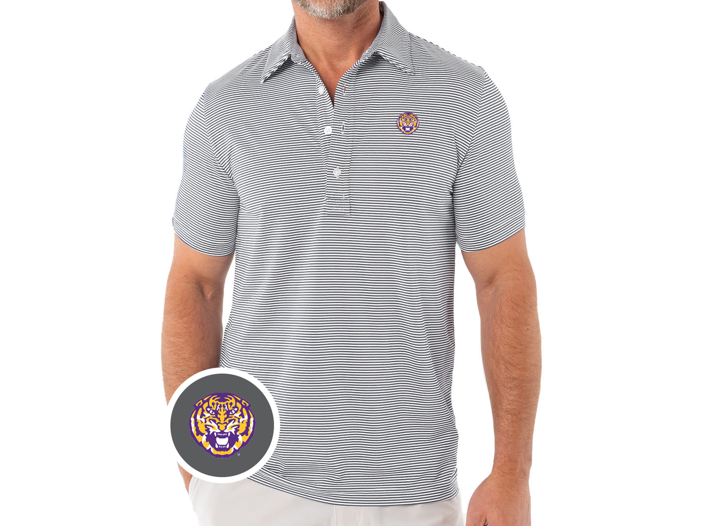 LSU - Sport Range - Tiger - Hobby Stripe Grey/White