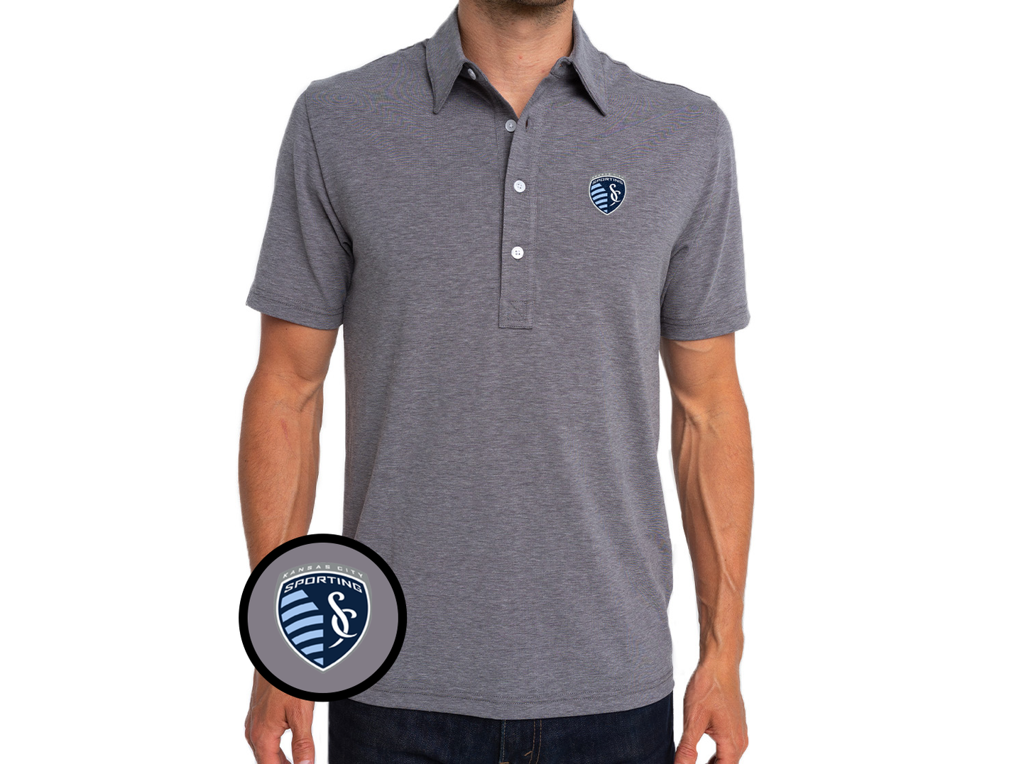 Criquet Sporting Kansas City in Range Polo, Crest, Blackjack, view 1