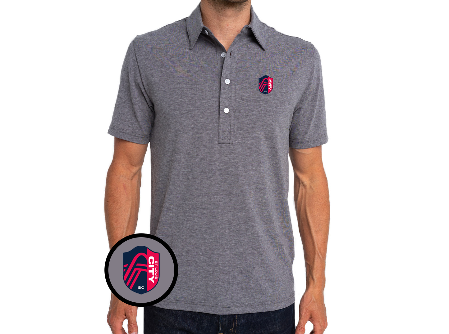 Criquet ST LOUIS CITY SC in Range Polo, Crest, Blackjack, view 1