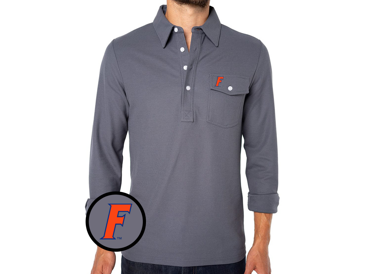 Florida - Coach's Long Sleeve Players Shirt - F - Blue Steel