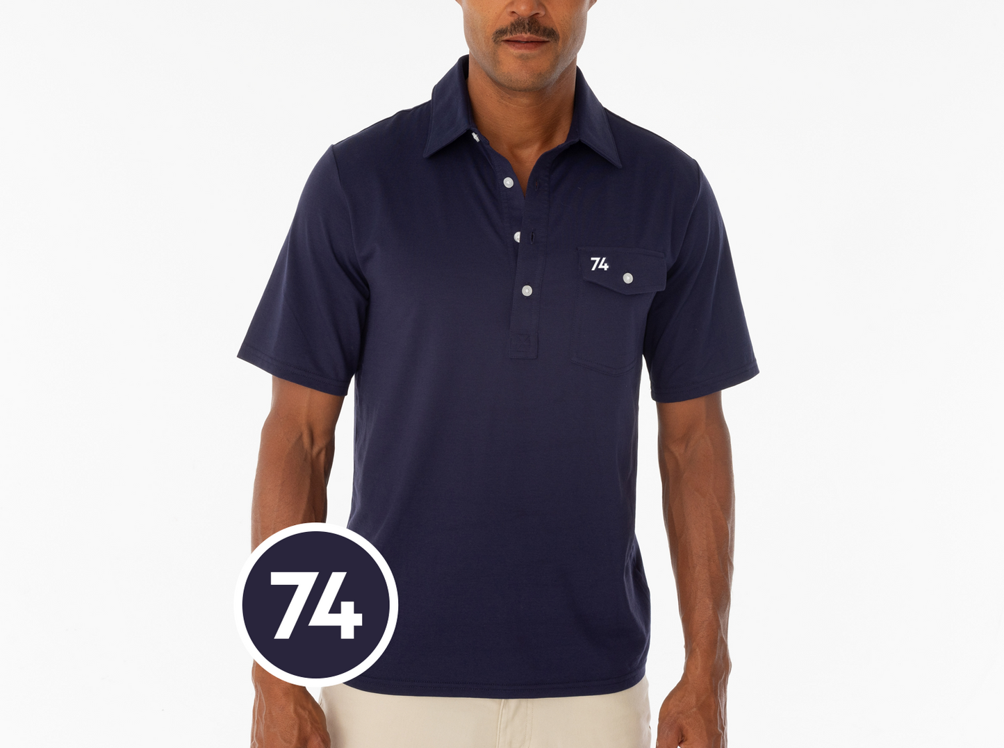 Criquet Seattle Sounders in Coaches Players Shirt, 74, Navy, view 1