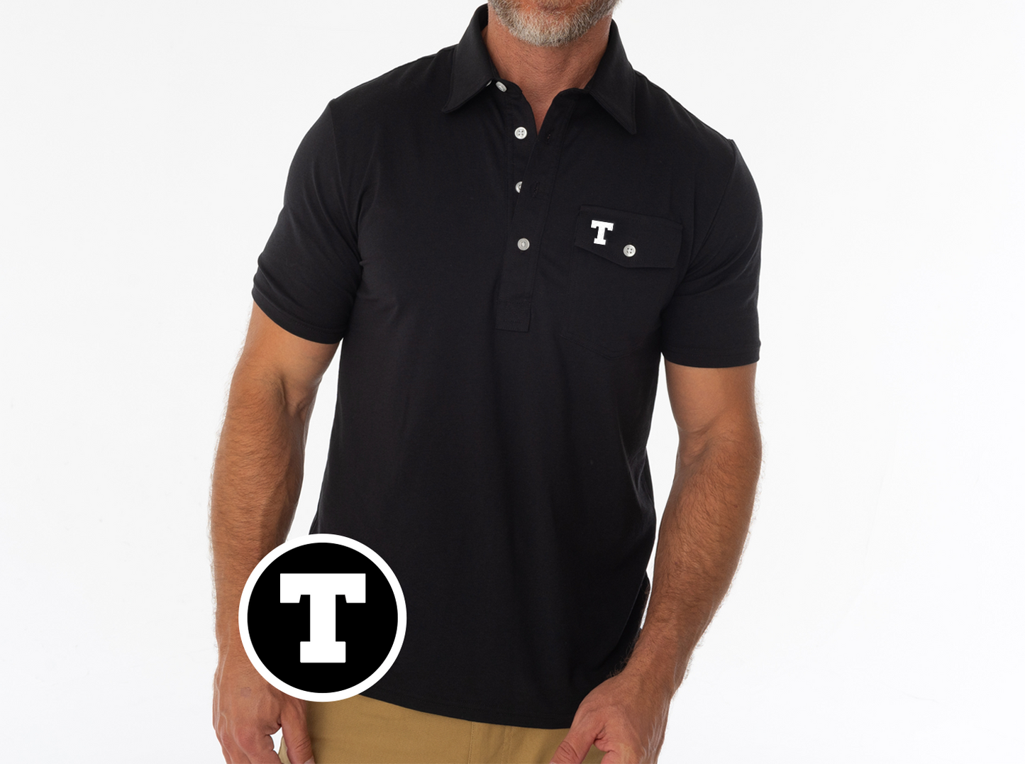 Criquet Texas in Coaches Players Shirt, T, Black, view 2