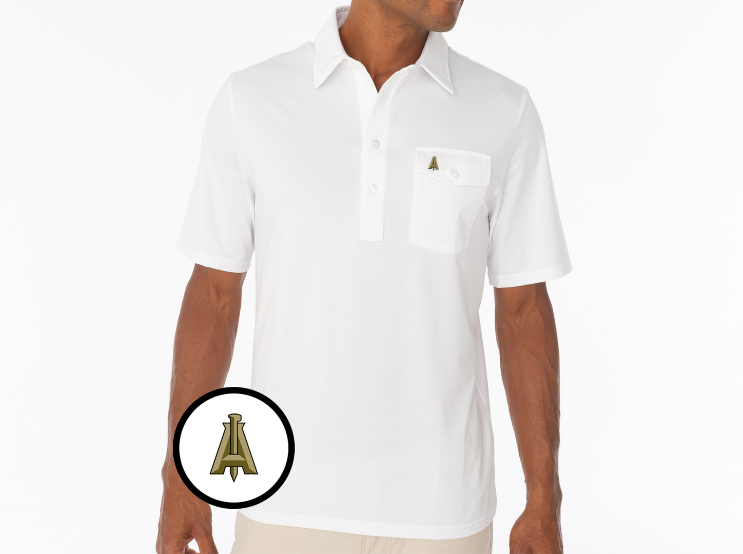 Criquet Atlanta United in Coaches Players Shirt, A Spike, White, view 1