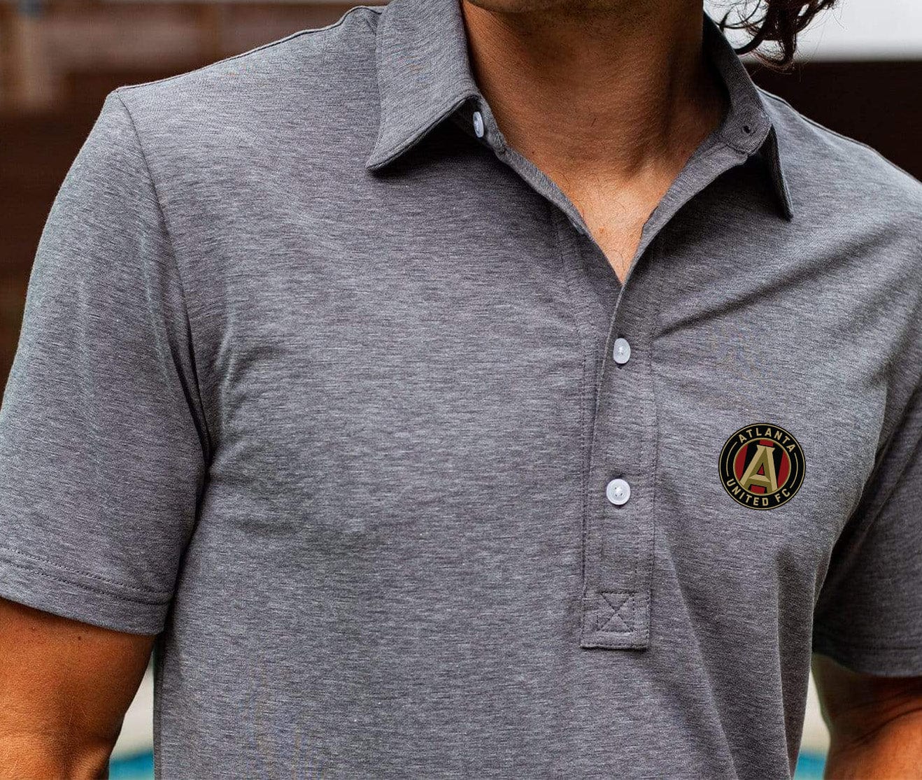 Criquet Atlanta United in Range Polo, Crest, Blackjack, view 5