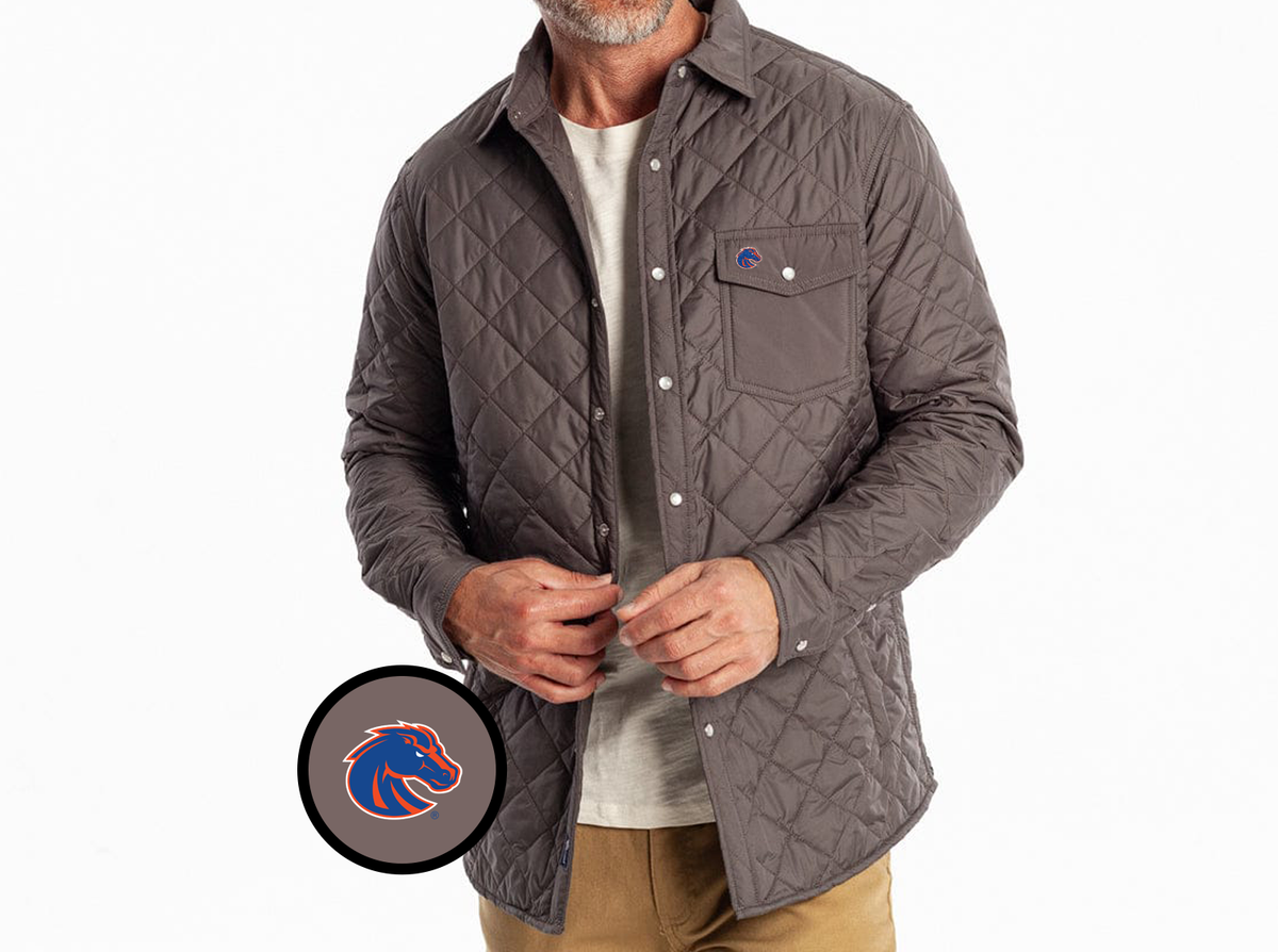 Boise State - Coach's Shacket - Bronco - Charcoal