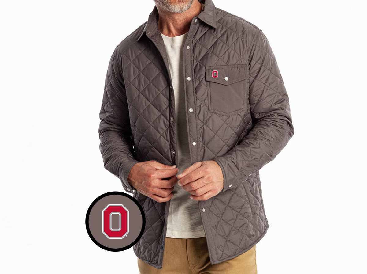 Ohio State - Coach's Shacket - O - Charcoal
