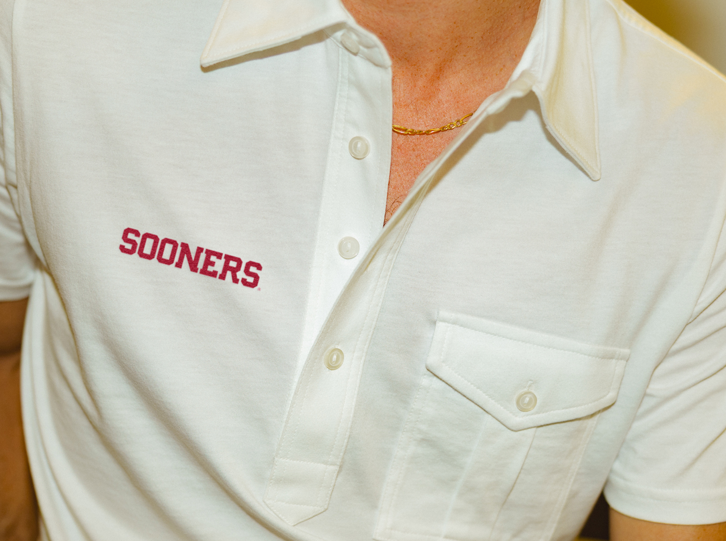 Oklahoma - Retro Coach's Shirt - Sooners - White