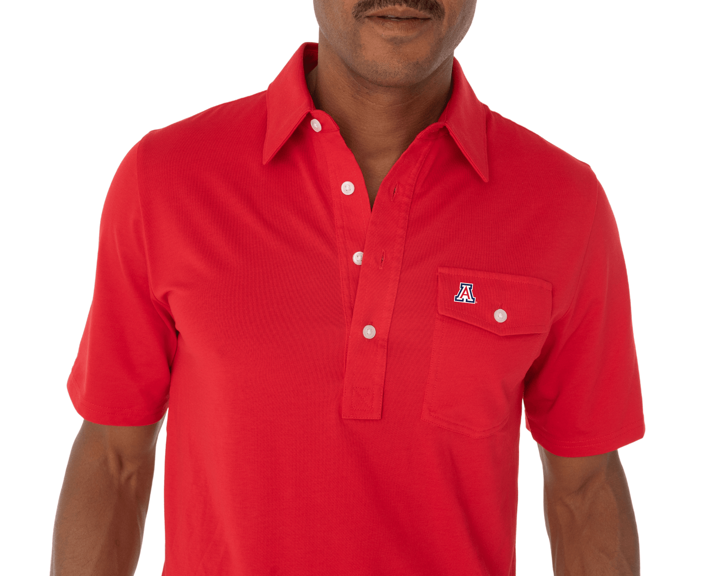 Criquet Arizona in Coach's Performance Players Shirt, A Mark, Red, view 3