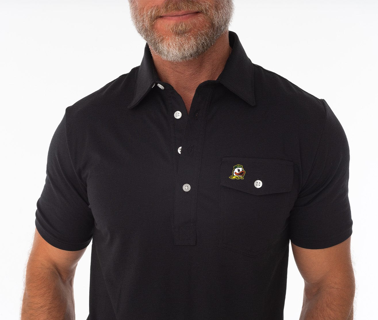 Criquet Oregon in Coach's Players Shirt, Duck, Black, view 2