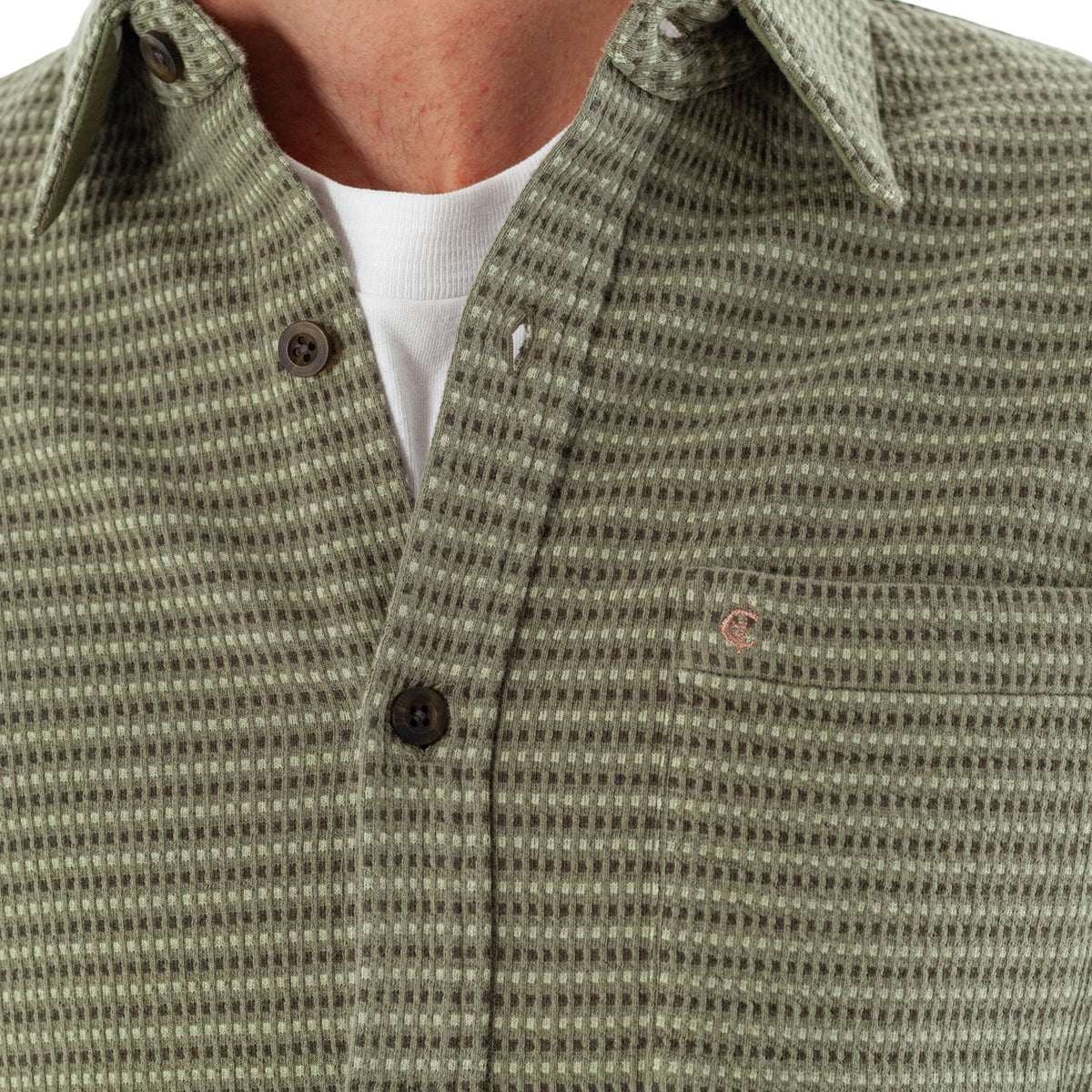 Rogue Knit Overshirt - Olive