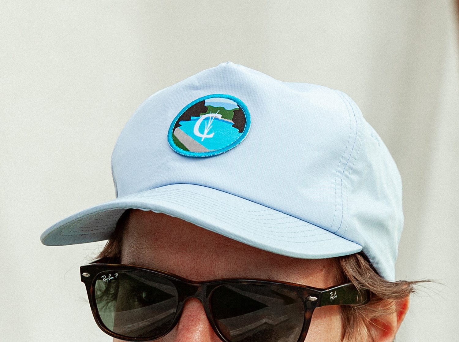 Throwback Hat - Barton Patch Ripstop - Light Blue - Secondary