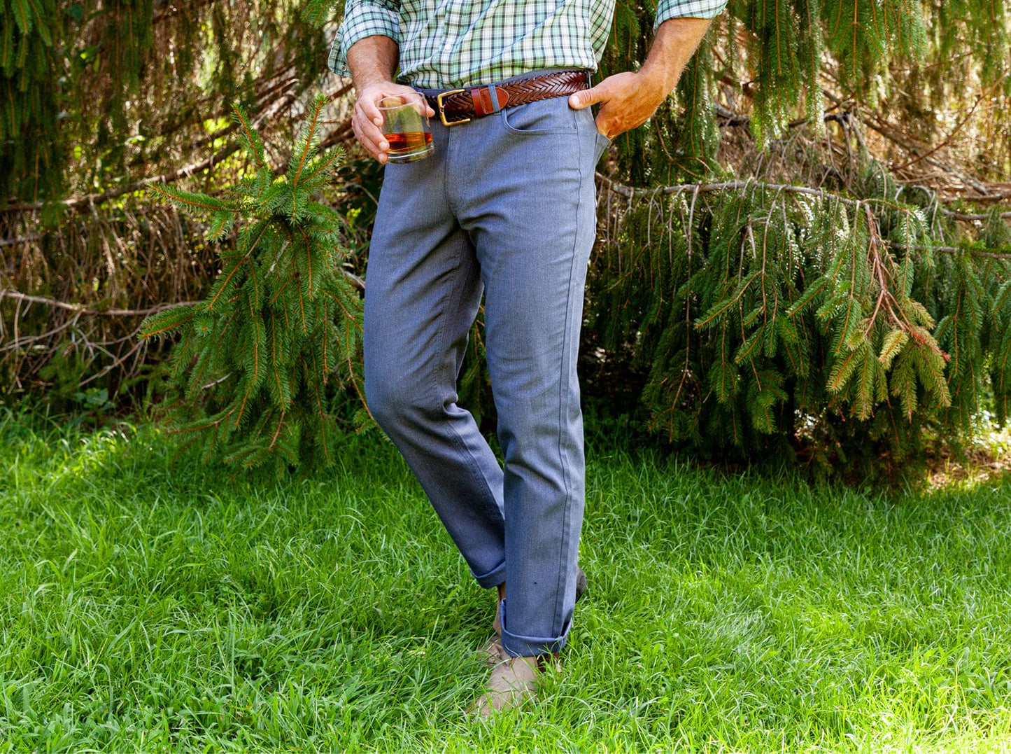 Criquet Comfort Canvas Pant in Faded Navy, view 9