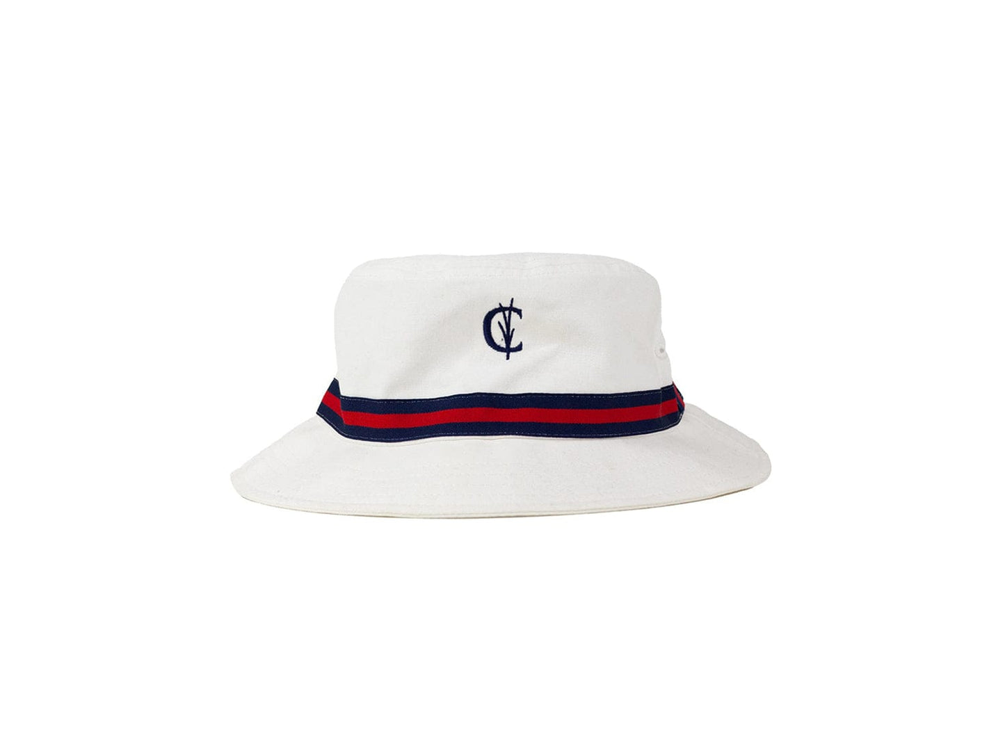 Criquet Bucket Hat in Grassy C, Navy/Red, view 4