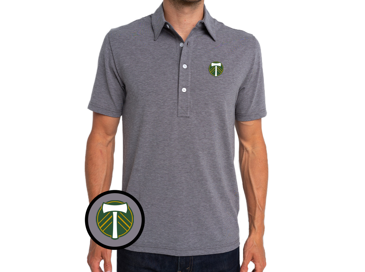 Criquet Portland Timbers in Range Polo, Simple Crest, Blackjack, view 1