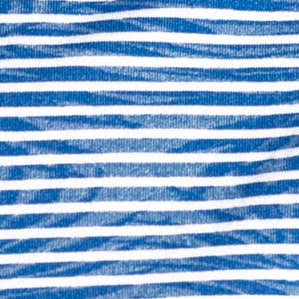 Jacquard Palm Stripe Polo - Ocean