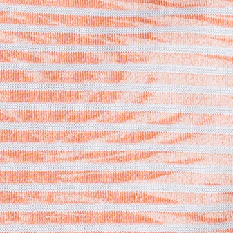 Jacquard Palm Stripe Polo - Coral