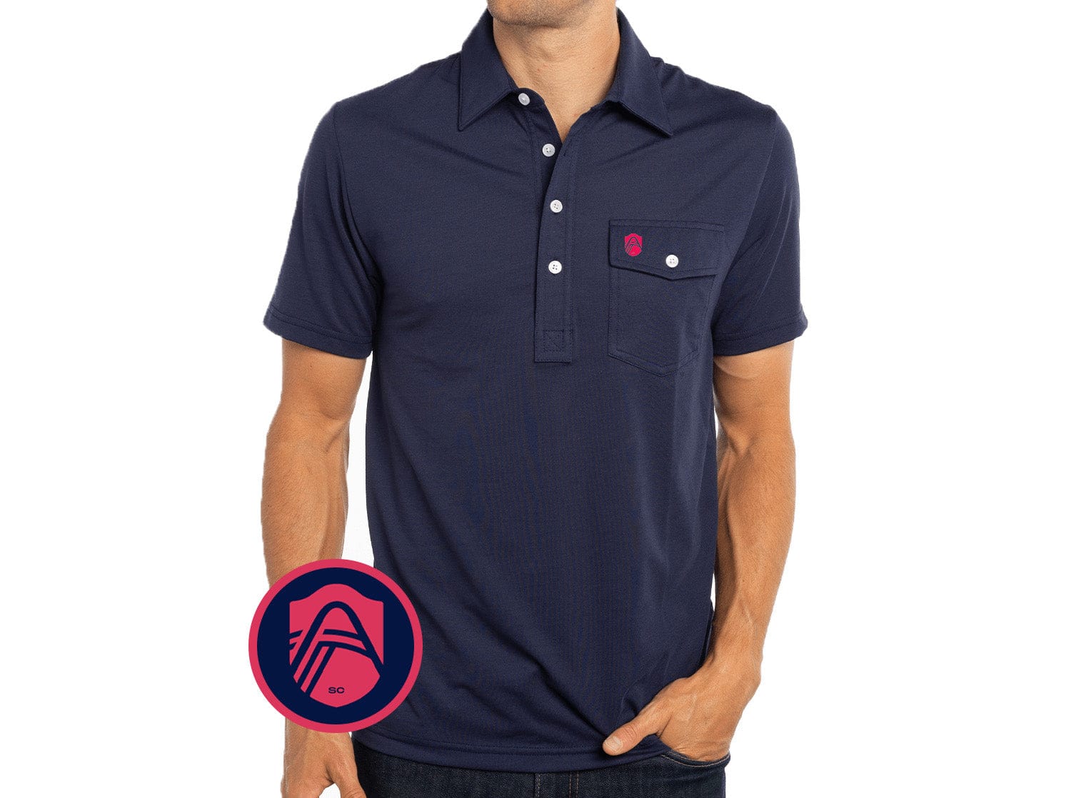 St. Louis City SC - Performance Players Shirt - Arch - Navy