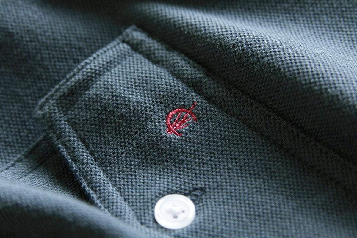 Criquet Long Sleeve Players Shirt in Blue Steel, view 10