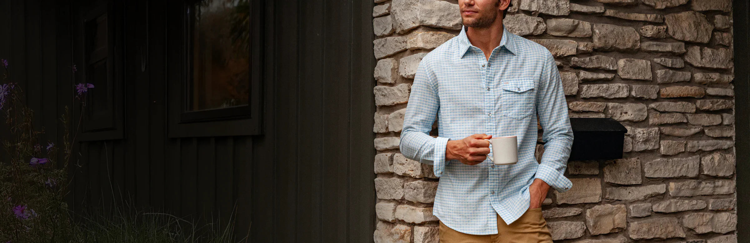 Spring Weight Corduroy Pearl Snap