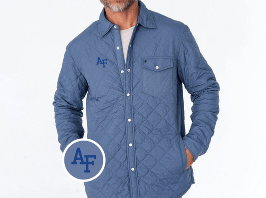 Air Force - Quilted Shacket - Interlock - Slate Blue