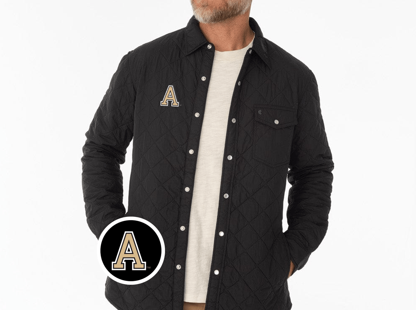 Army - Quilted Shacket - A - Black