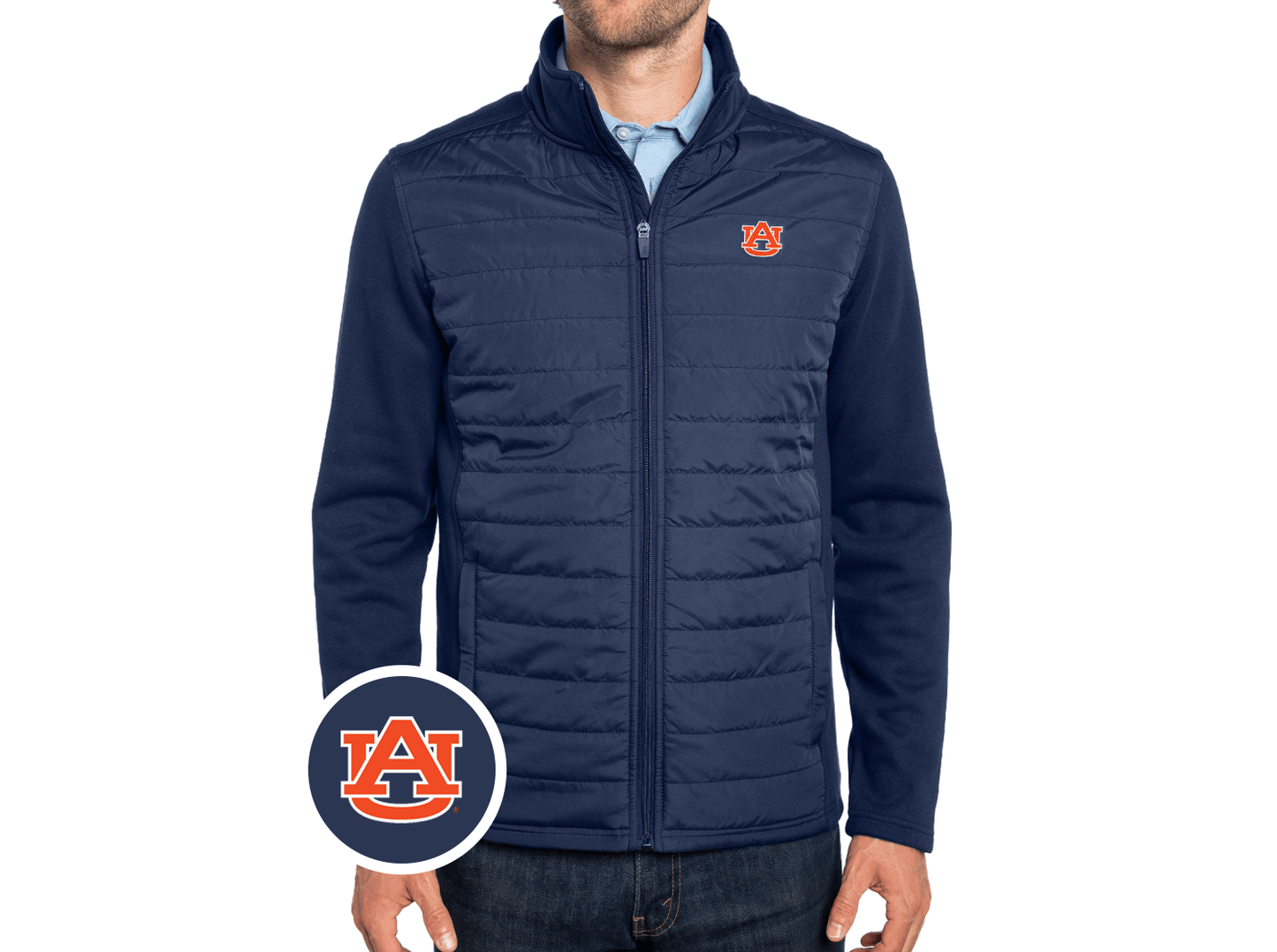 Auburn - Hybrid Puffer - AU - Navy