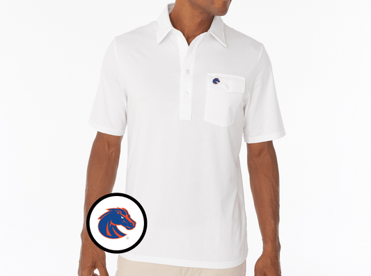 Boise State - Coach's Performance Players Shirt - Bronco - White