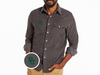 Baylor - Corduroy Pearl Snap - BU - Charcoal