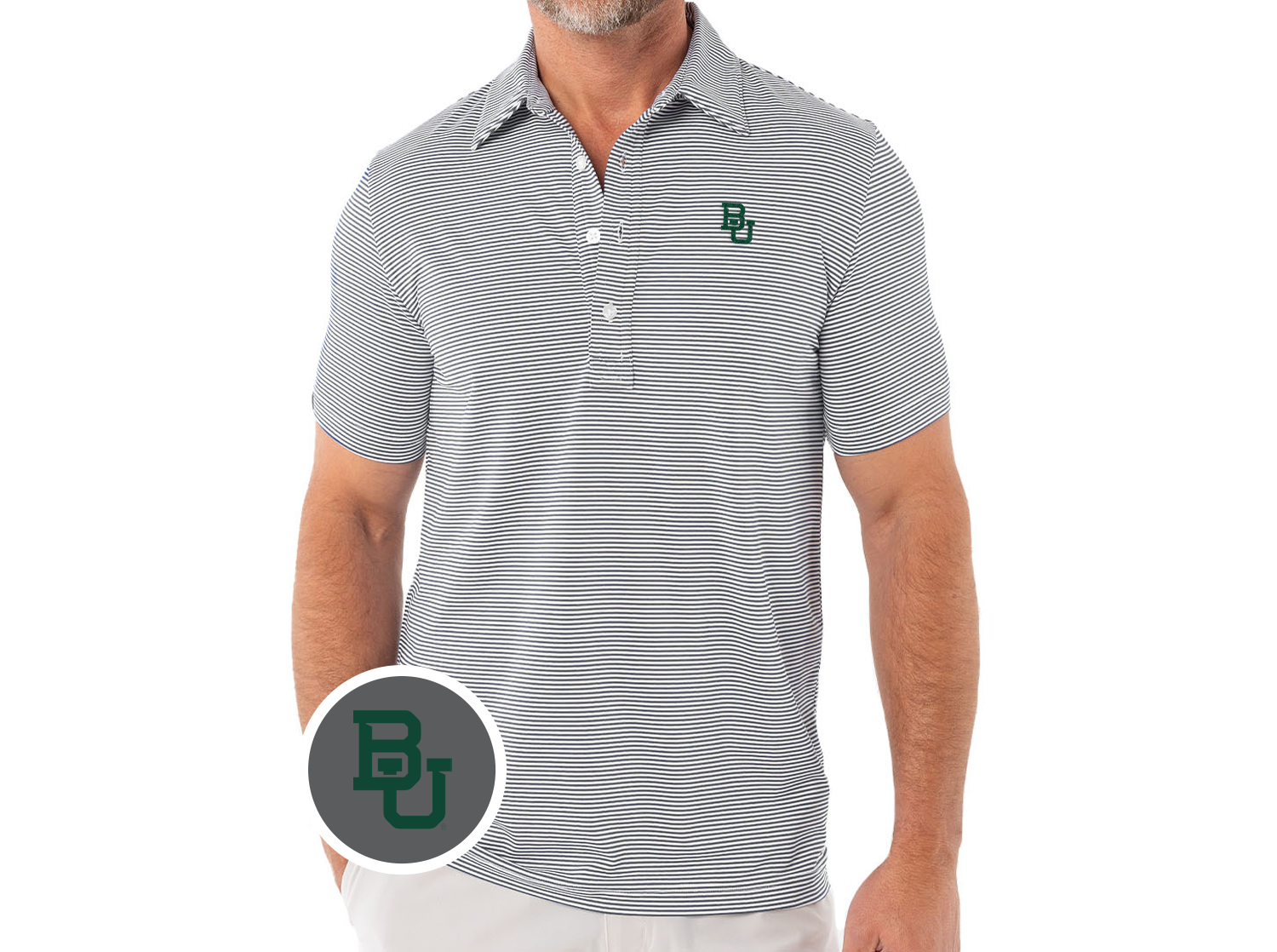Criquet Baylor in Sport Range, BU, Hobby Stripe Grey/White, view 1