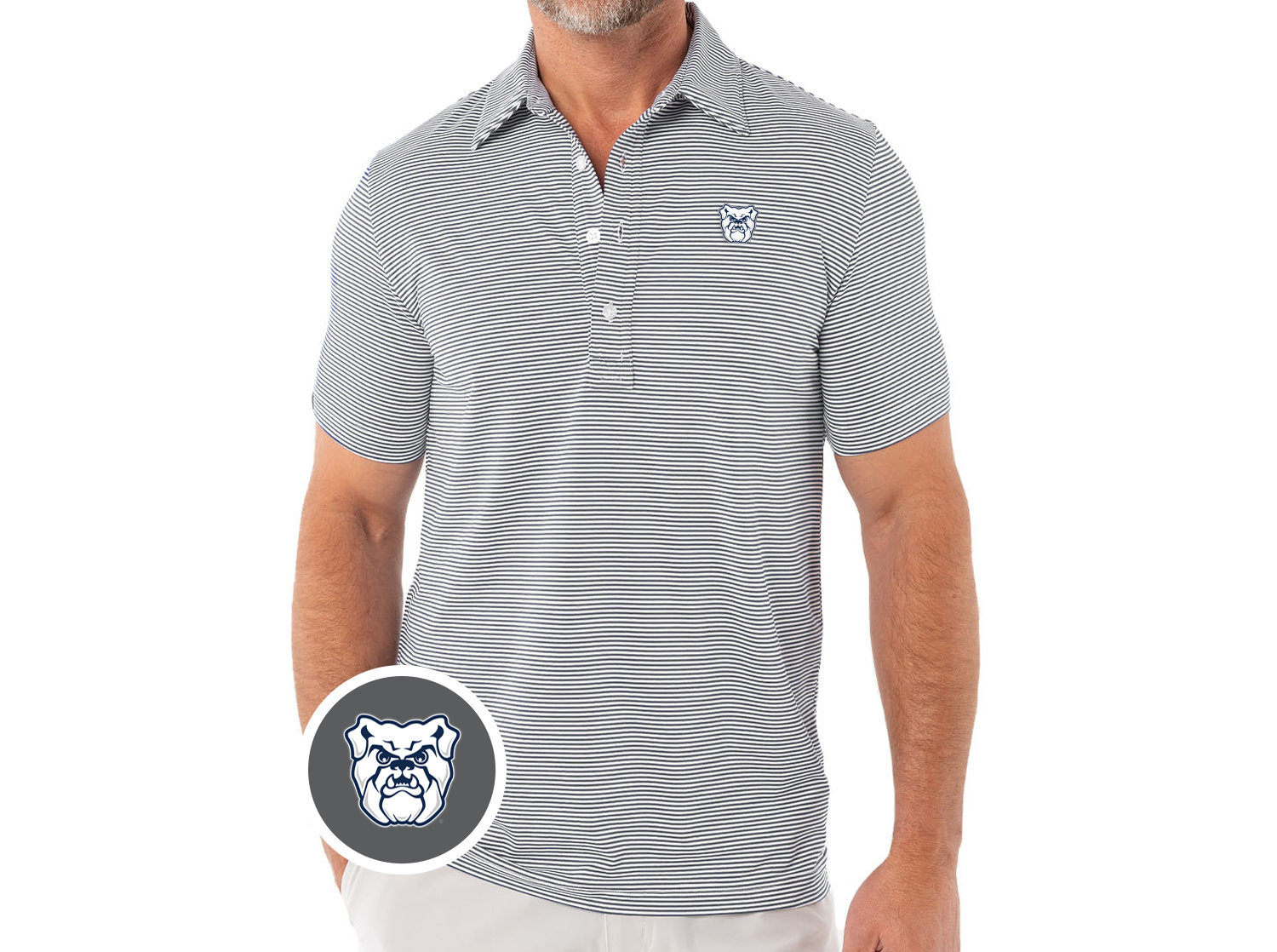 Criquet Butler in Sport Range, Bulldog, Hobby Stripe Grey/White, view 1