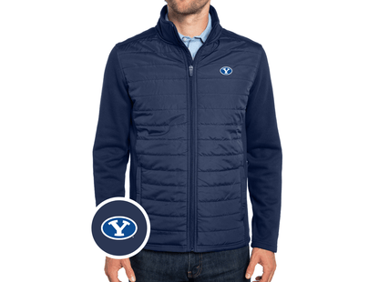 BYU - Hybrid Puffer - Oval - Navy