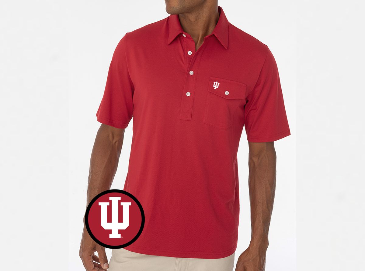 Indiana - Coach’s Players Shirt - IU Interlock - Red