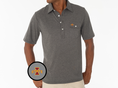Iowa State - Coach's Performance Players Shirt - I State - Grey