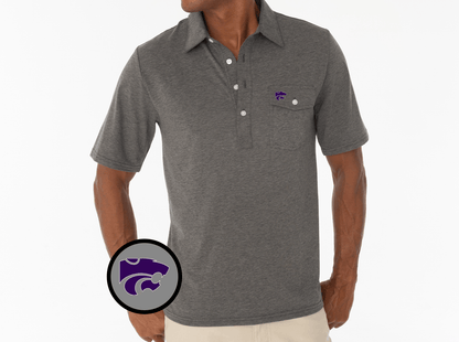 Kansas State - Coaches Players Shirt - Wildcat - Heather Grey